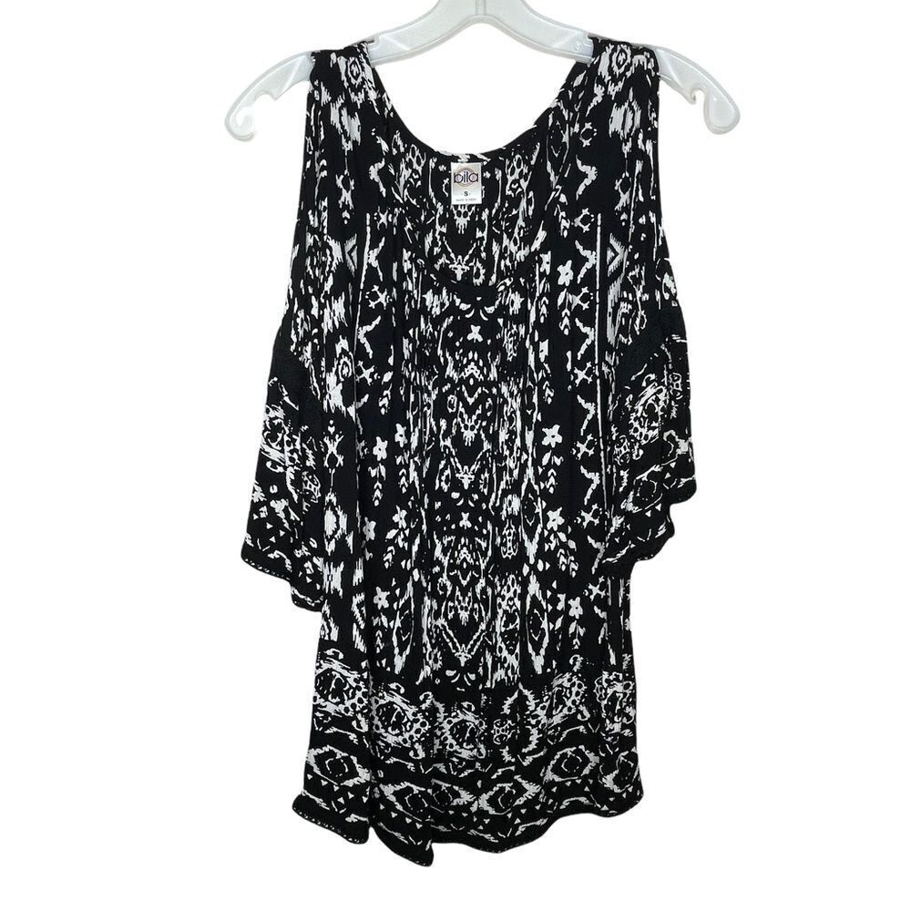 Bila Cold Shoulder Tunic Dress Top